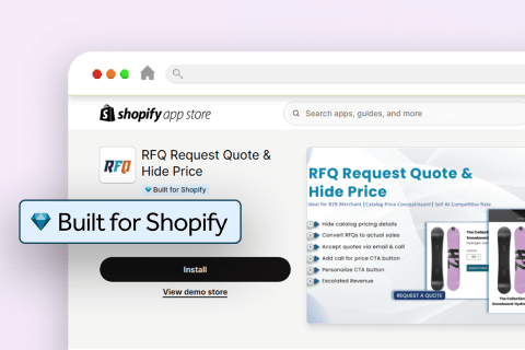 RFQ Request Quote & Hide Price